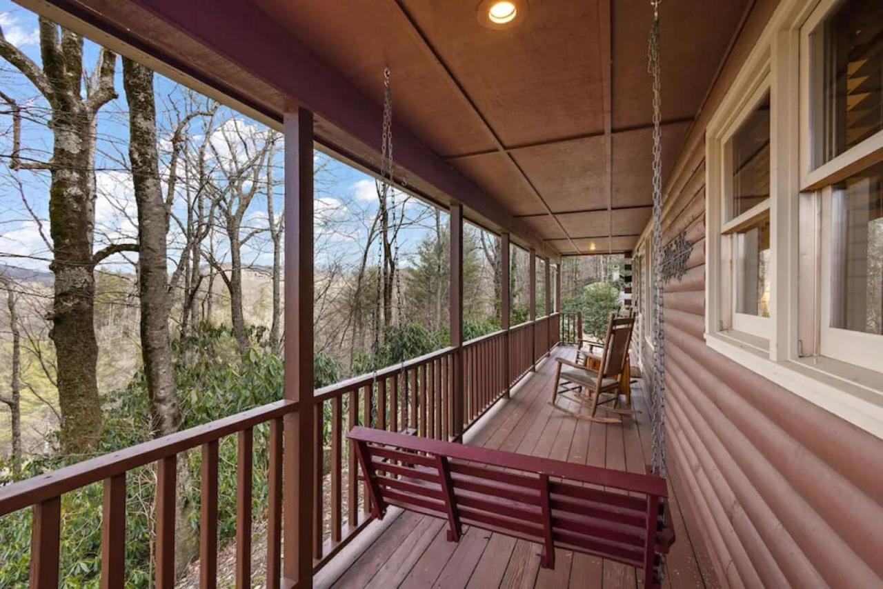 Log Cabin On Peaceful River Blowing Rock Exteriér fotografie